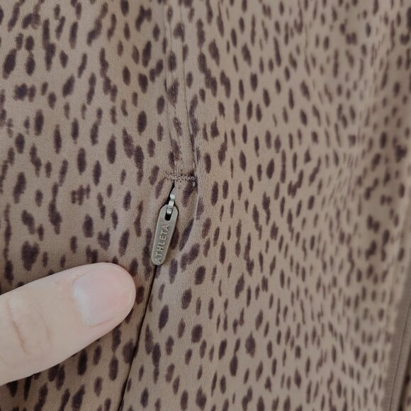 Athleta Salutation Jacket Leopard Print Full Sleeve Stretch Athletic Workout S - Picture 6 of 12